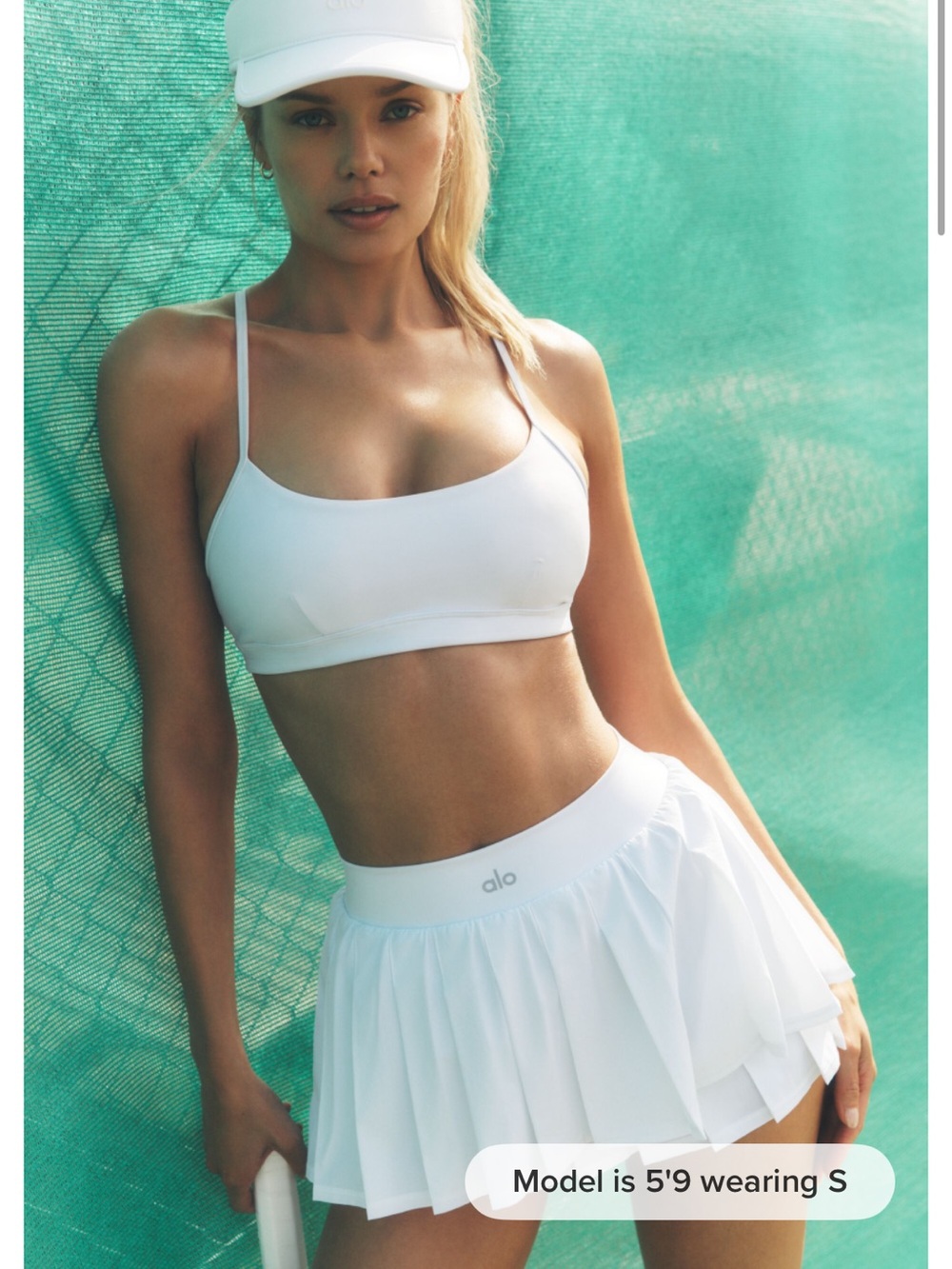 ALO Yoga Women's White Athletic Tennis Skort